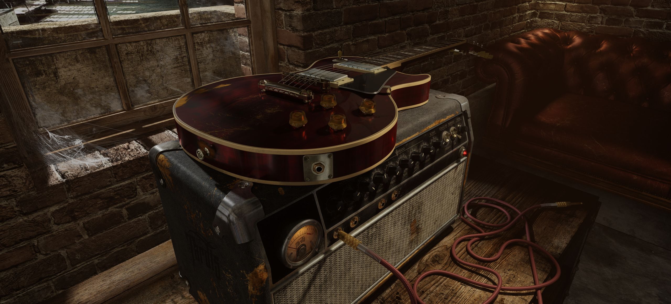 itara Gibson Les Paul-wizualizacja 3D