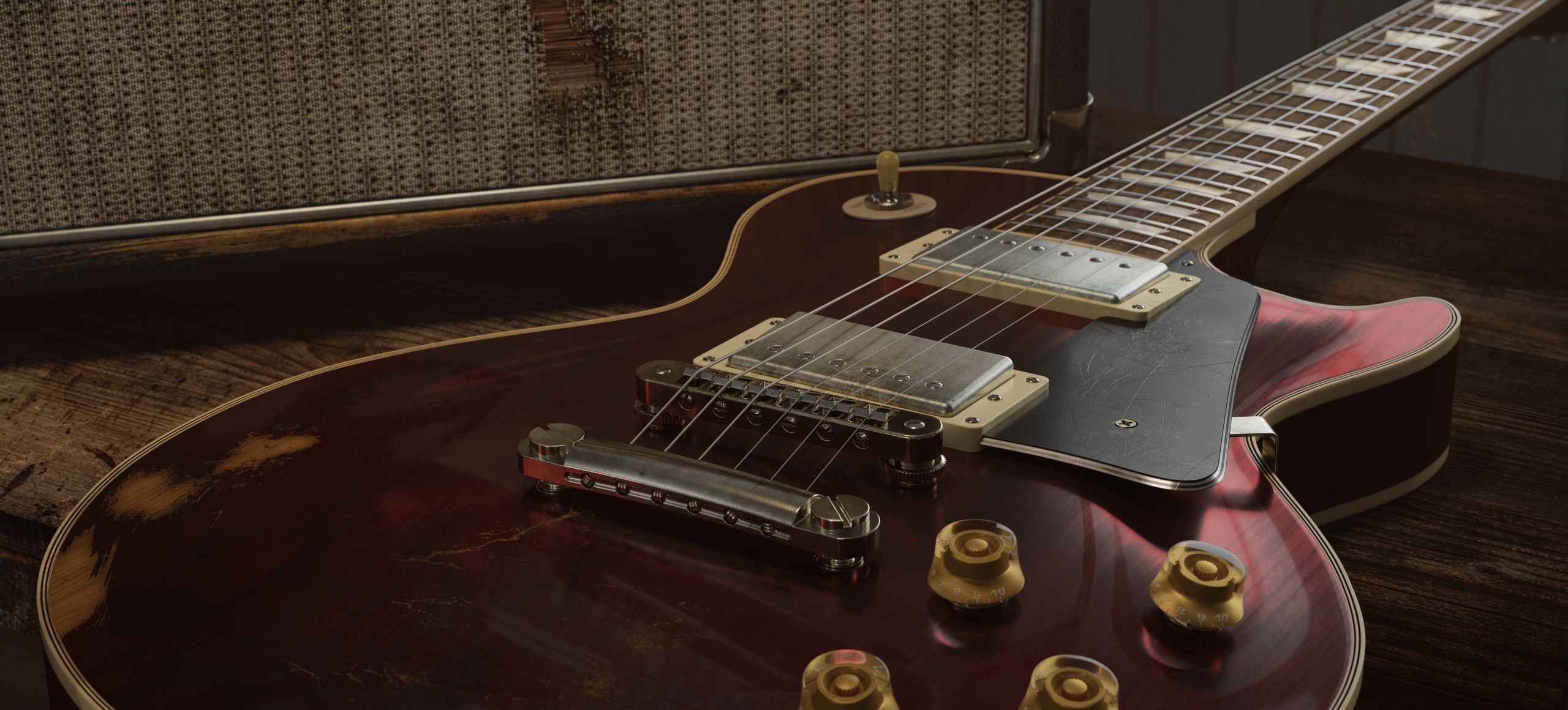 itara Gibson Les Paul-wizualizacja3D